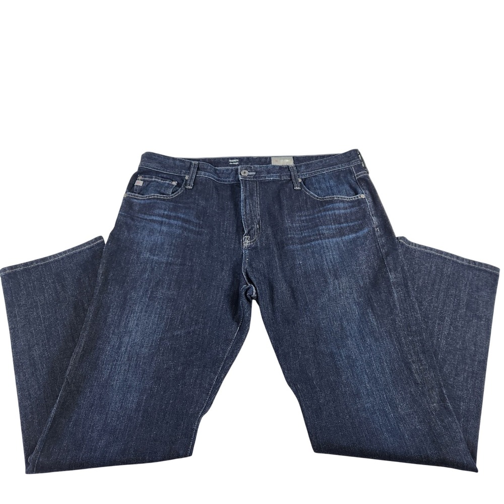 AG Adriano Goldschmied Everett Slim Straight Jeans Dark Wash 40x32 Denim 360